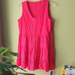 Cupshe Vibrant Pink Swim Cover Up